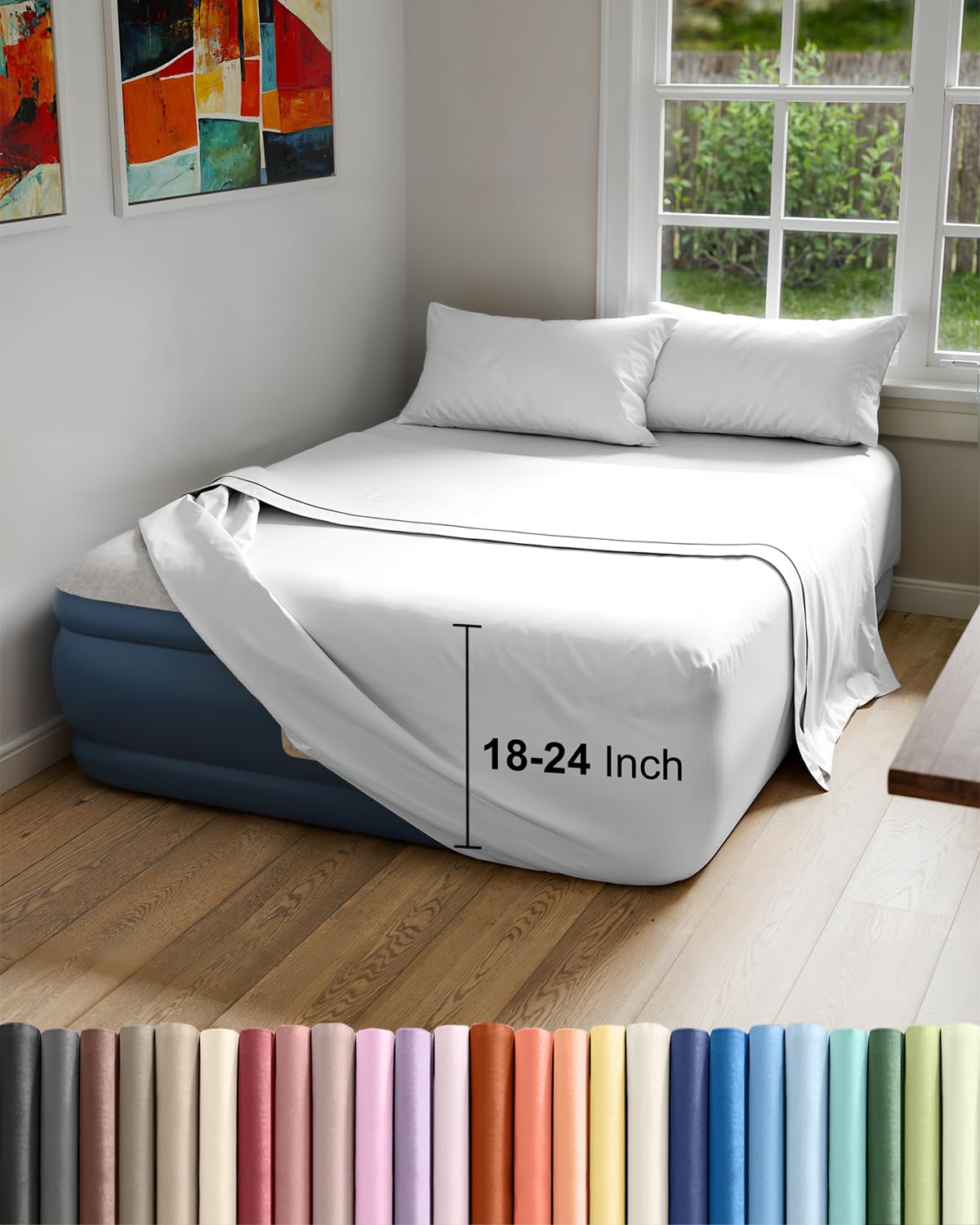 CGK Unlimited air mattress sheet flat offers a smooth, comfortable sleep surface.