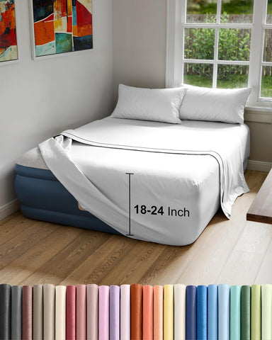 CGK Unlimited air mattress sheet flat offers a smooth, comfortable sleep surface.