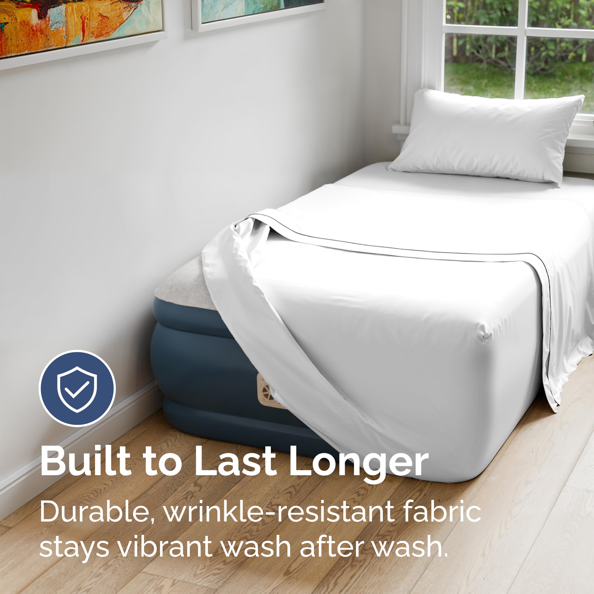 CGK Unlimited double-brushed microfiber sheet feels ultra-soft and wrinkle-free