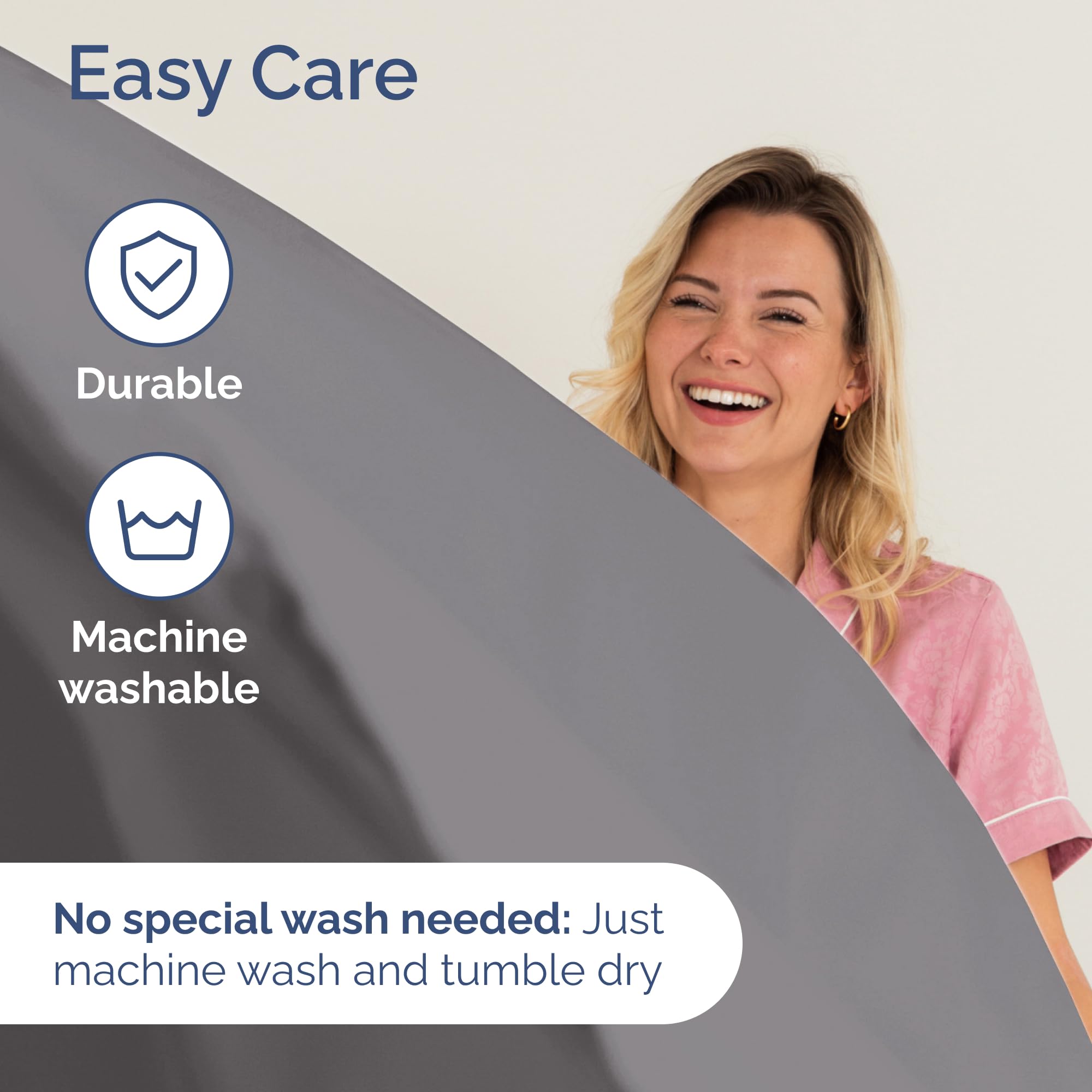 CGK Unlimited air mattress sheet set wrinkle-free fabric stays crisp after wash.