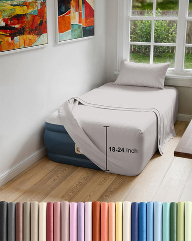 CGK Unlimited twin flat sheet for a smooth, breathable sleep surface.