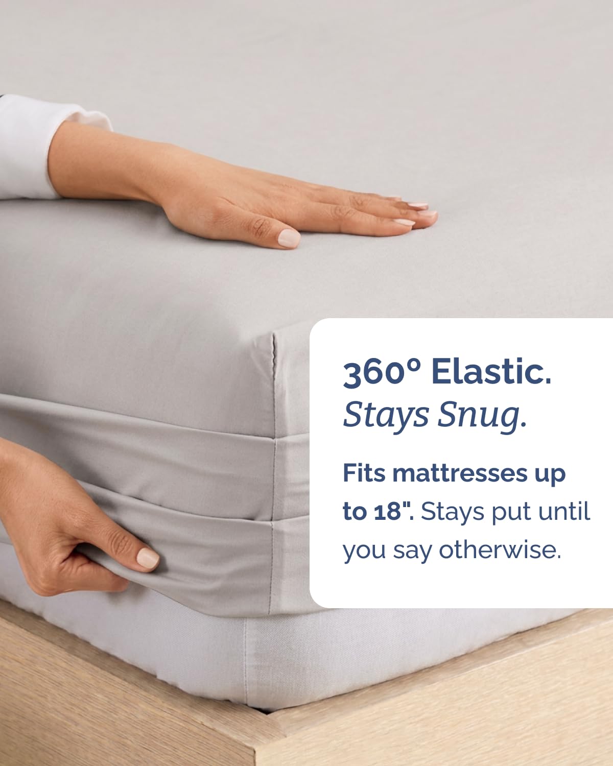 CGK Unlimited cooling-touch fabric delivers breathable comfort through warm nights.