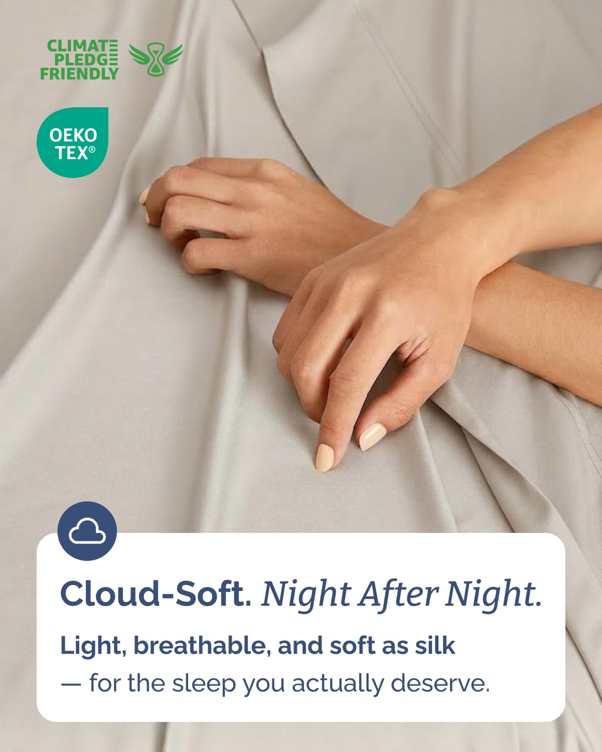 CGK Unlimited bamboo queen pillowcases complete cooling set for restful sleep.
