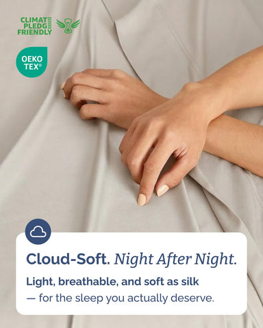 CGK Unlimited bamboo queen pillowcases complete cooling set for restful sleep.