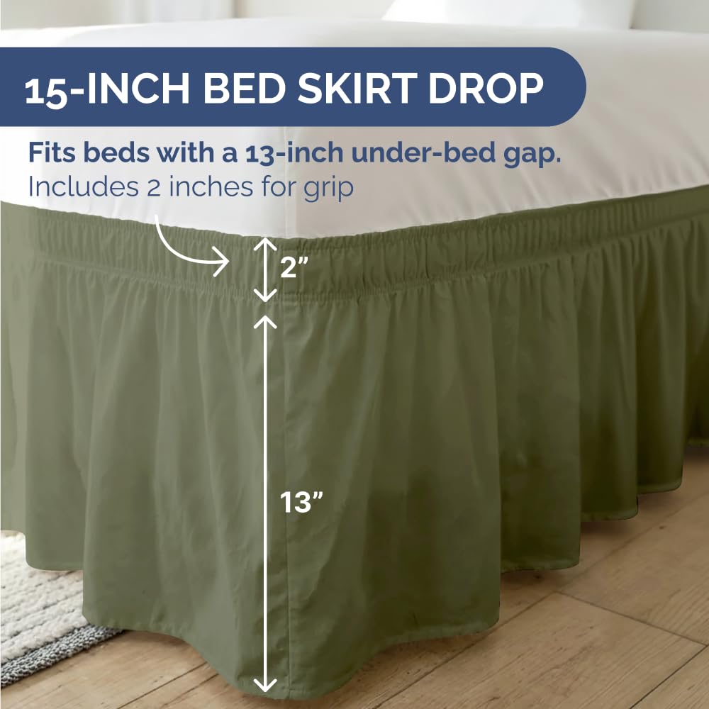 Brushed microfiber fabric feels soft and durable through washing.