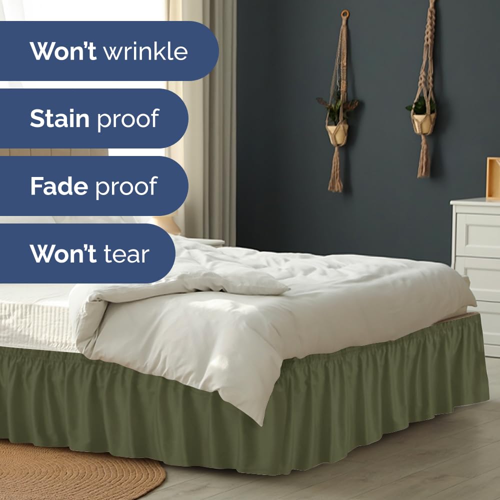 Wrinkle-resistant and machine washable for easy care.