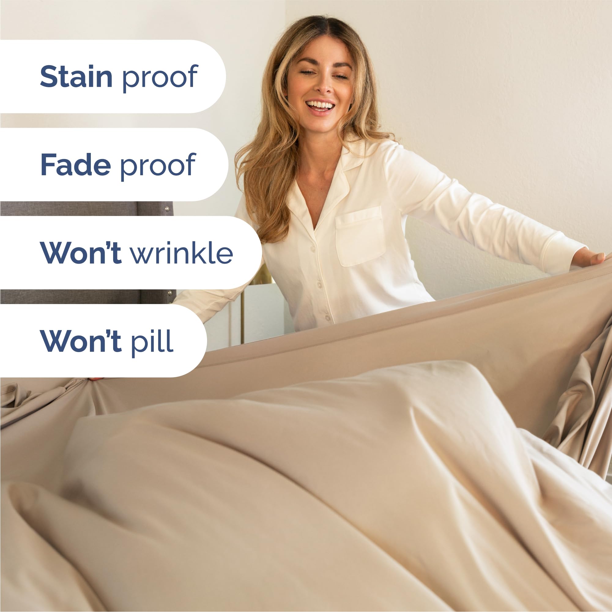 CGK Unlimited breathable cooling sheets for comfortable sleep all night.