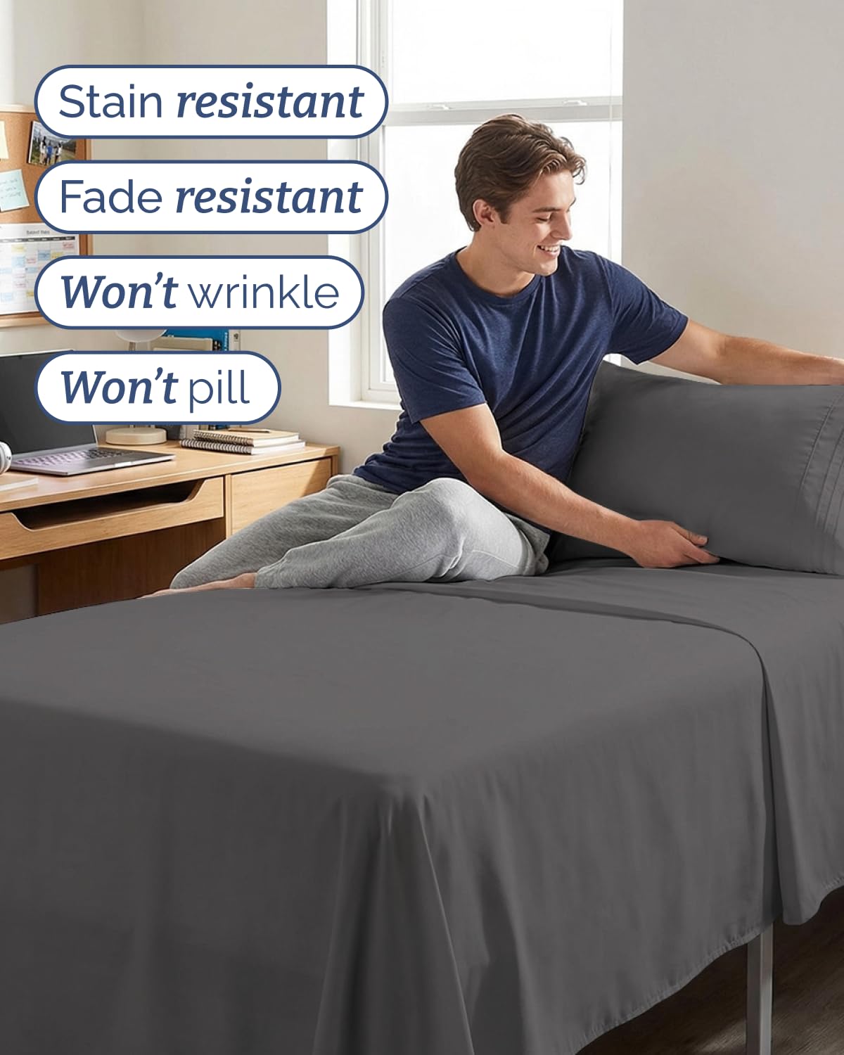CGK Unlimited breathable cooling fibers aid comfort on warm nights.