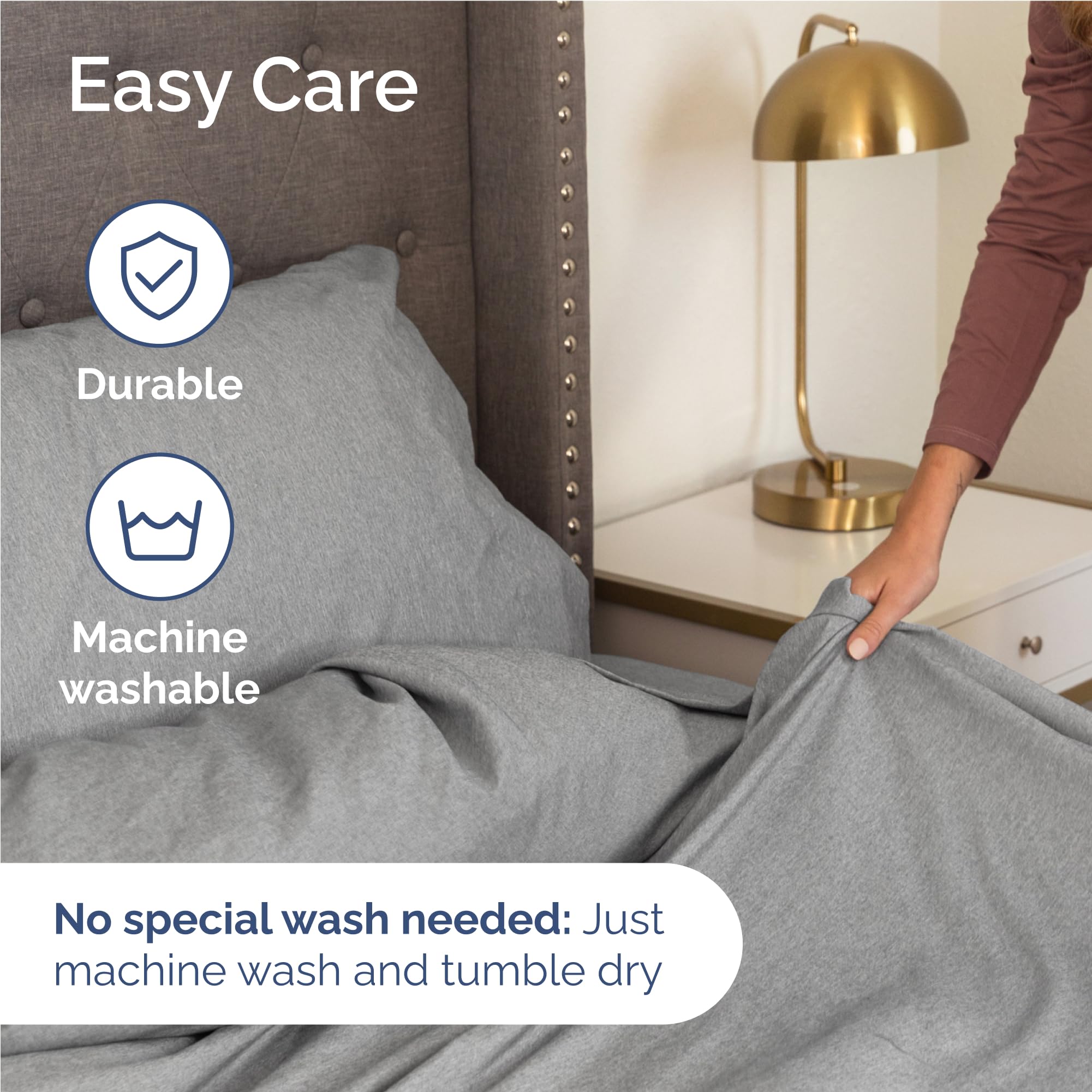 CGK Unlimited breathable cooling sheets help regulate warmth for restful sleep.