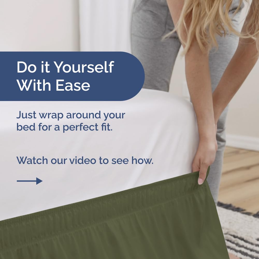 Close-up of brushed microfiber fabric on CGK Unlimited bed skirt