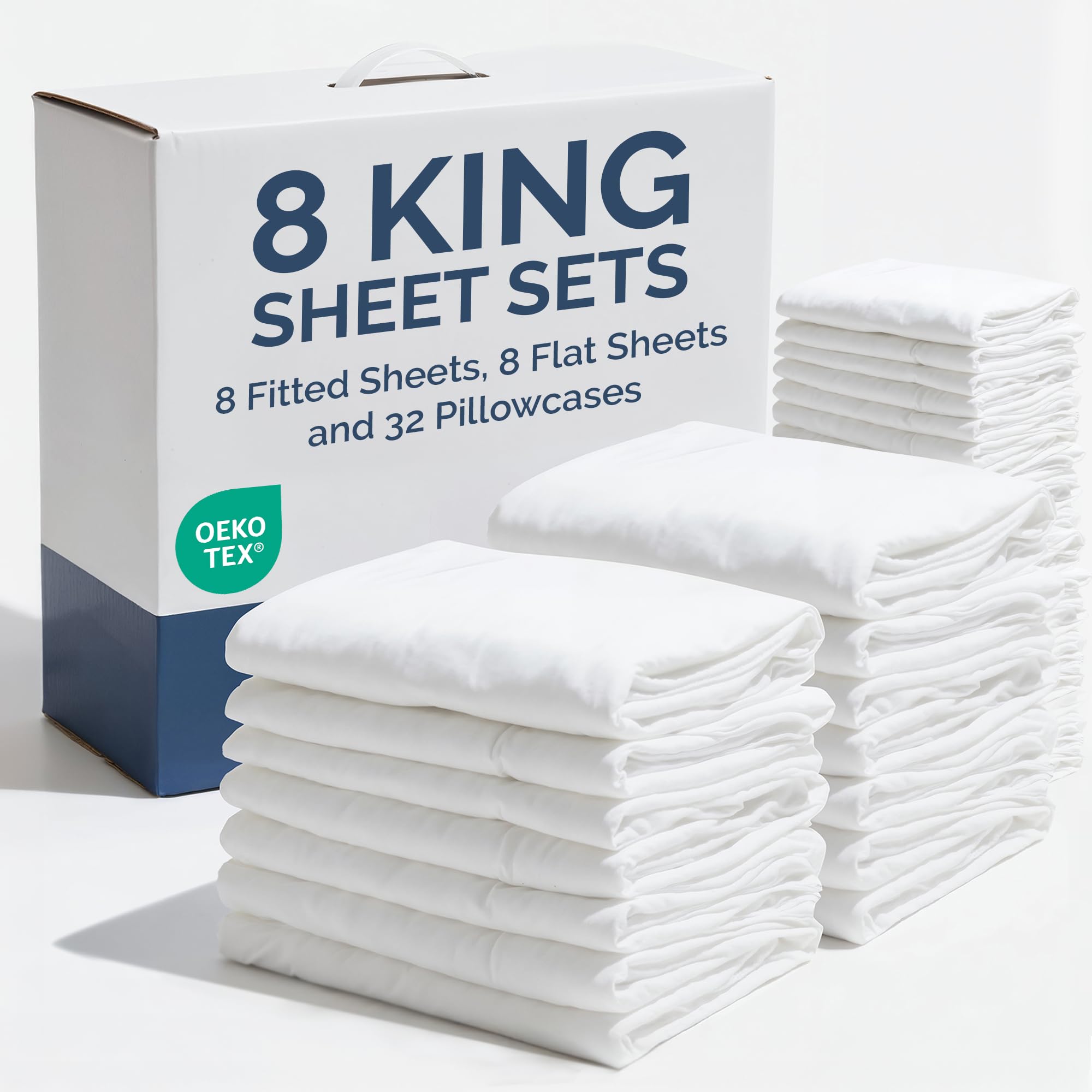 CGK Unlimited bulk king sheet sets packaging highlighting wholesale value