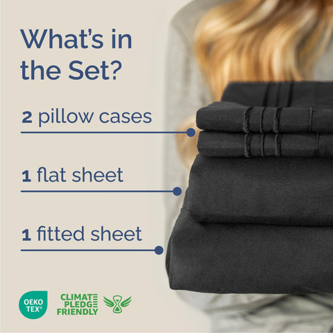 CGK Unlimited Cal King fitted sheet shows deep pockets for secure, easy-fit bedding