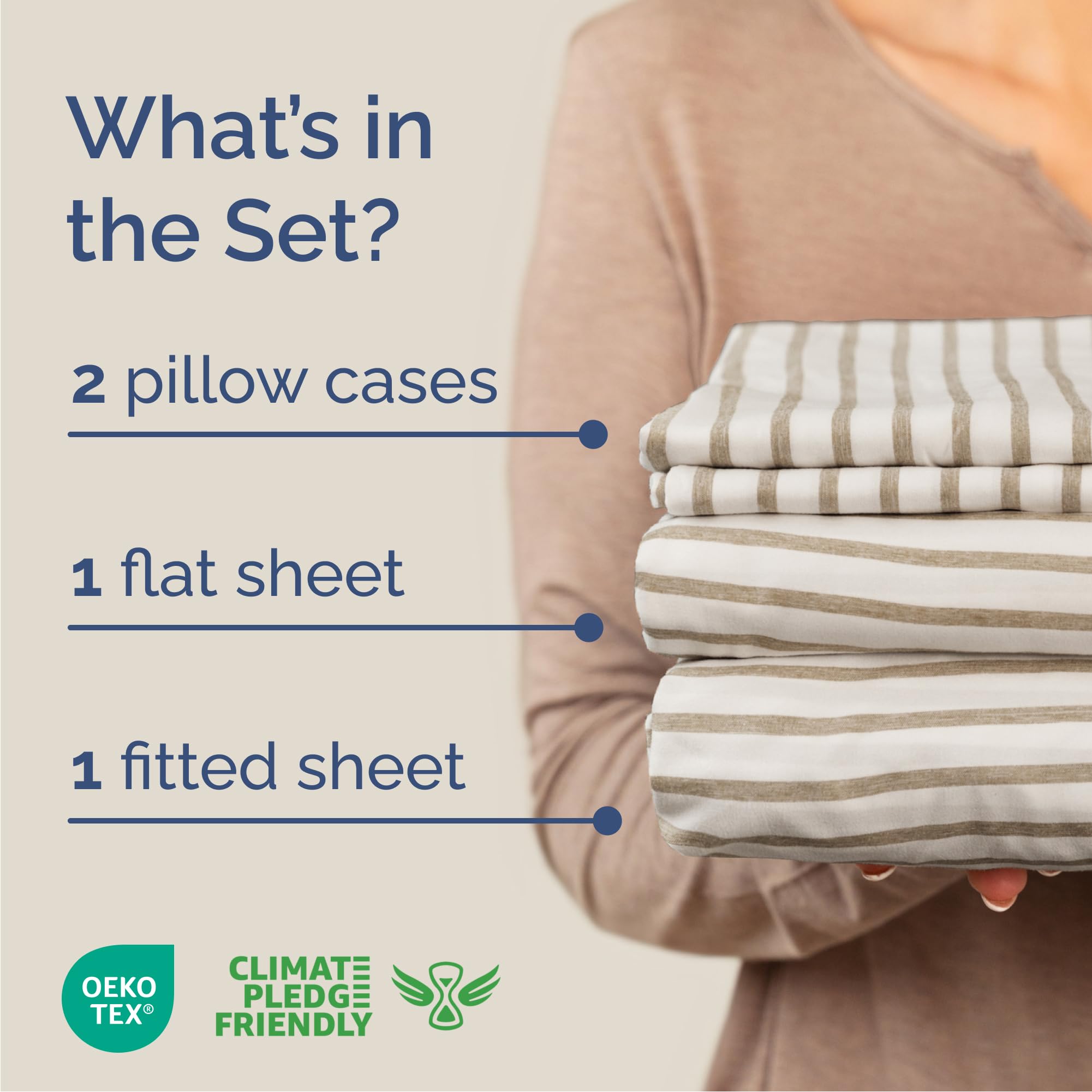 CGK Unlimited Cal King 4pc sheet set fitted sheet fits deep mattresses with easy fit.