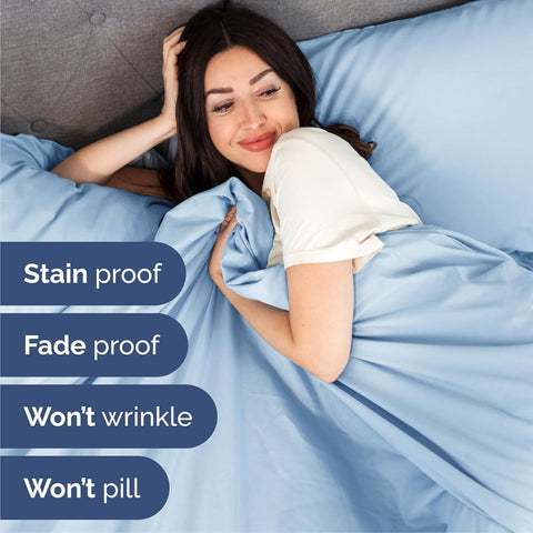 CGK Unlimited Cal King deep-pocket design fits mattresses up to 16 inches.