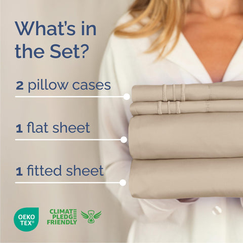 CGK Unlimited Cal King fitted sheet with deep pocket fits up to 16 inches