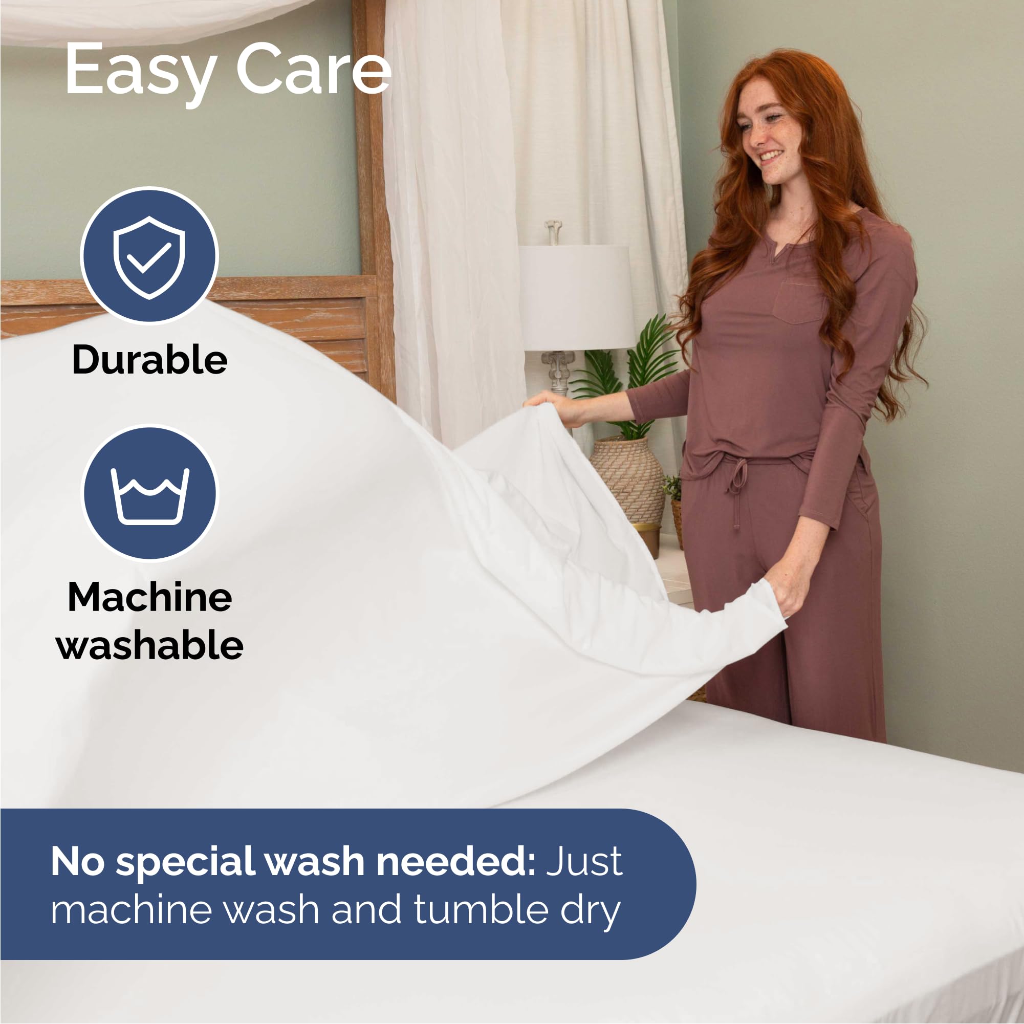 CGK Unlimited Cal King flat sheet 108 by 102 inches provides generous coverage