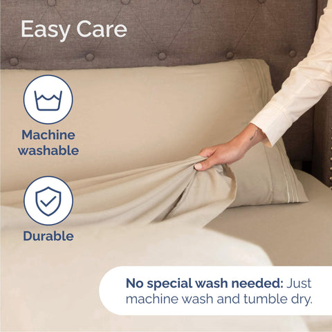 CGK Unlimited Cal King soft brushed microfiber delivers silky softness