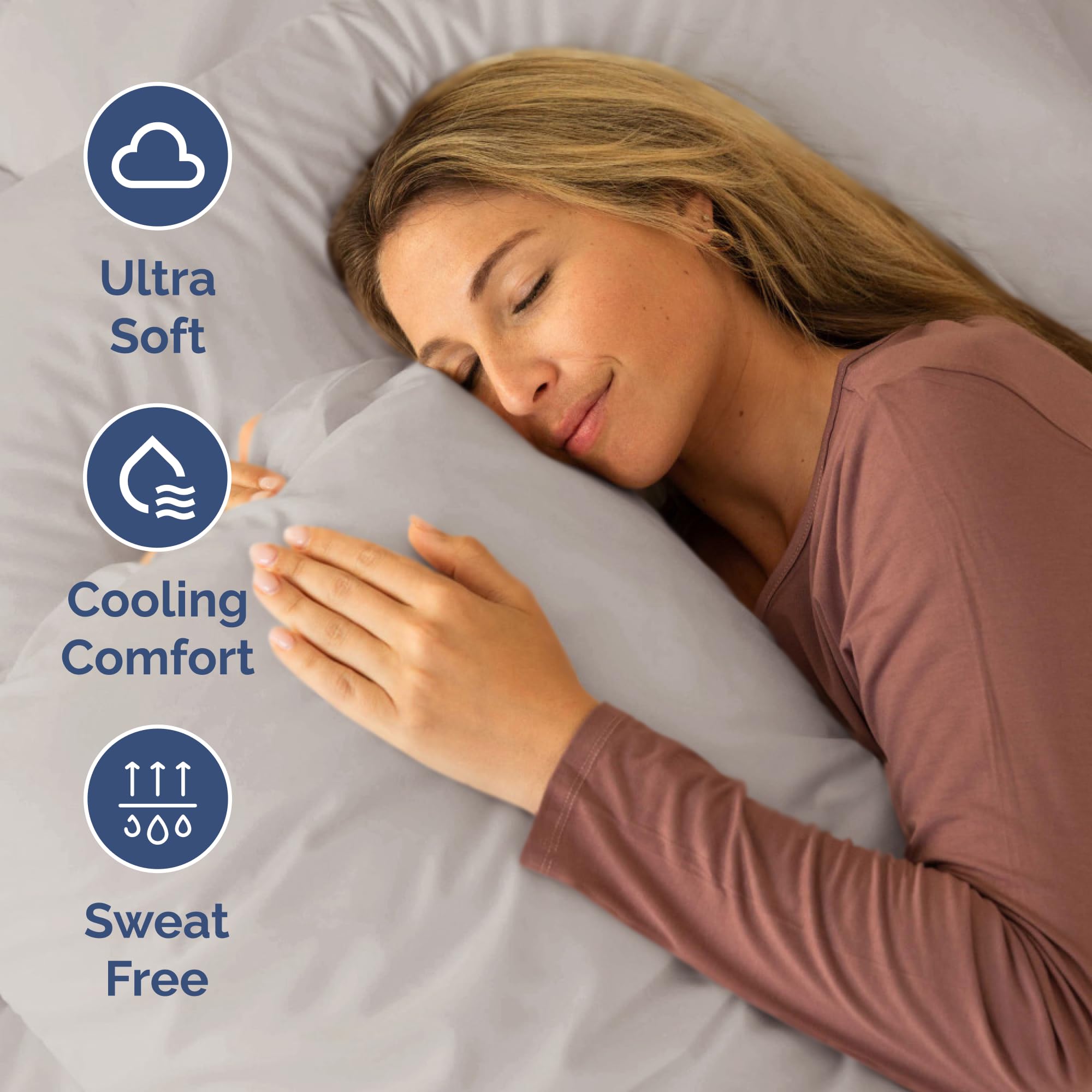 CGK Unlimited cooling fabric image highlighting breathable performance for hot sleepers