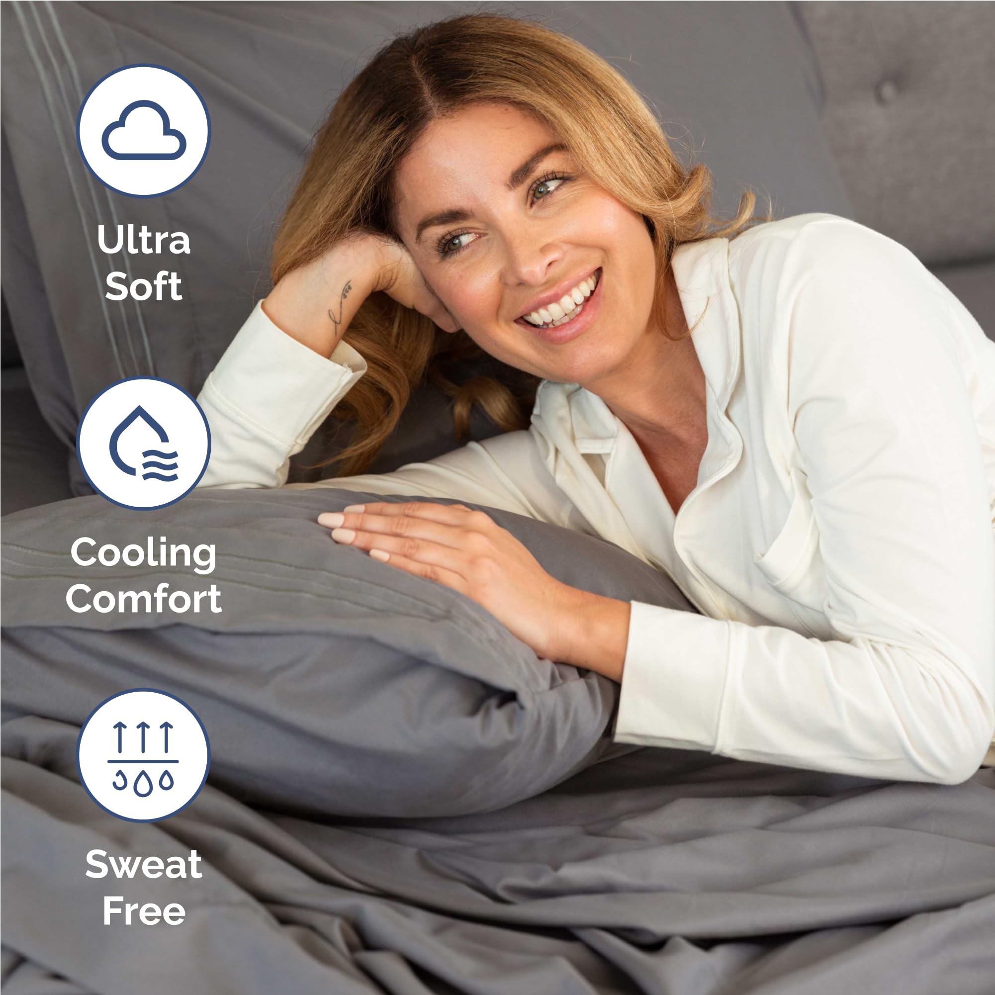 CGK Unlimited soft microfiber sheet set with double brushing for a silky-soft touch