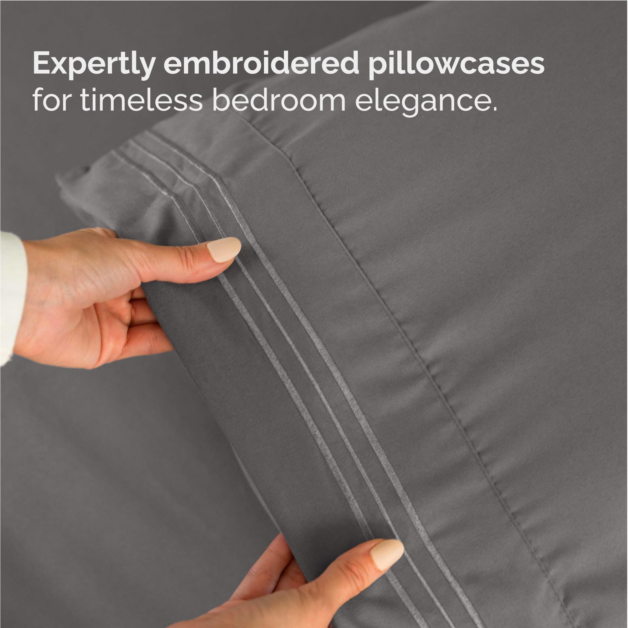 CGK Unlimited breathable, cool sheets promote comfortable nights and restful sleep