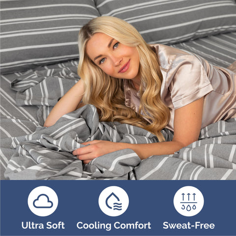 CGK Unlimited deep-pocket design fits mattresses up to 16 inches.