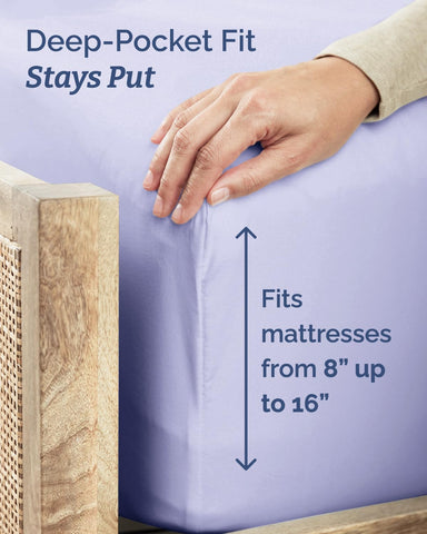 CGK Unlimited deep-pocket design securing the fitted sheet