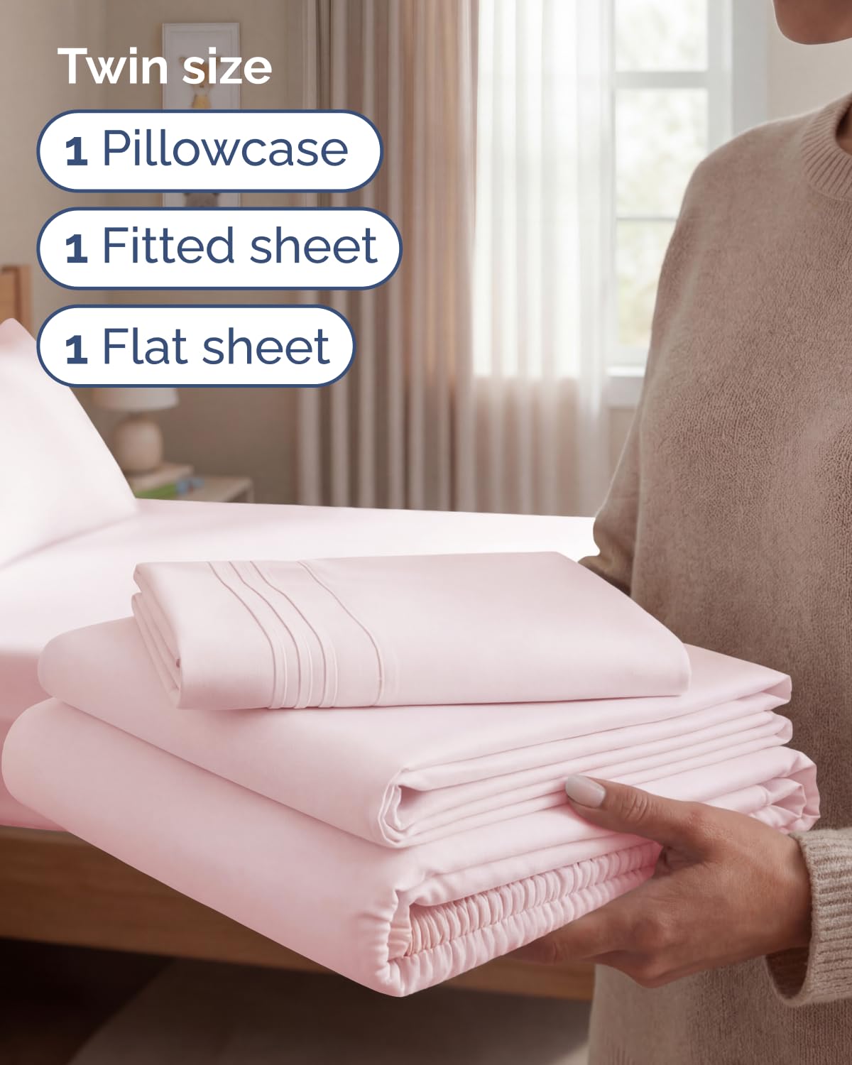 CGK Unlimited deep-pocket design ensures easy fit on tall mattresses