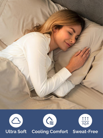 CGK Unlimited deep-pocket elastic-edge king sheet stays securely in place.