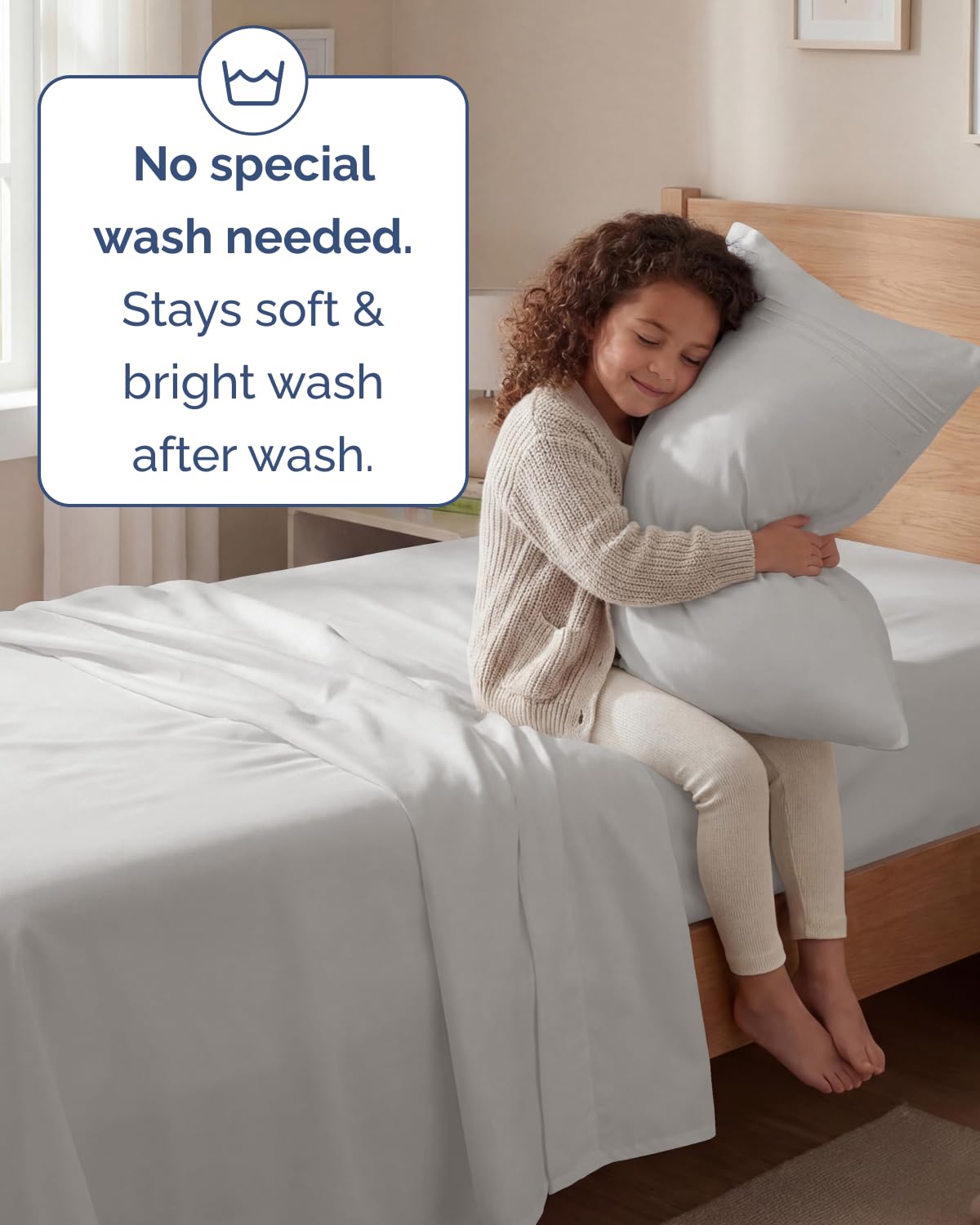CGK Unlimited deep-pocket fit on bed demonstrates mattress coverage.