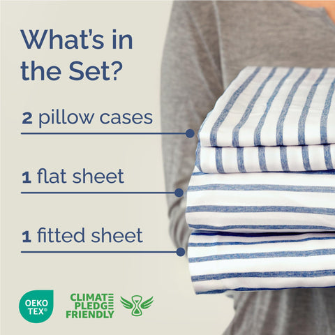 CGK Unlimited deep-pocket fitted sheet shown on a tall mattress for secure fit