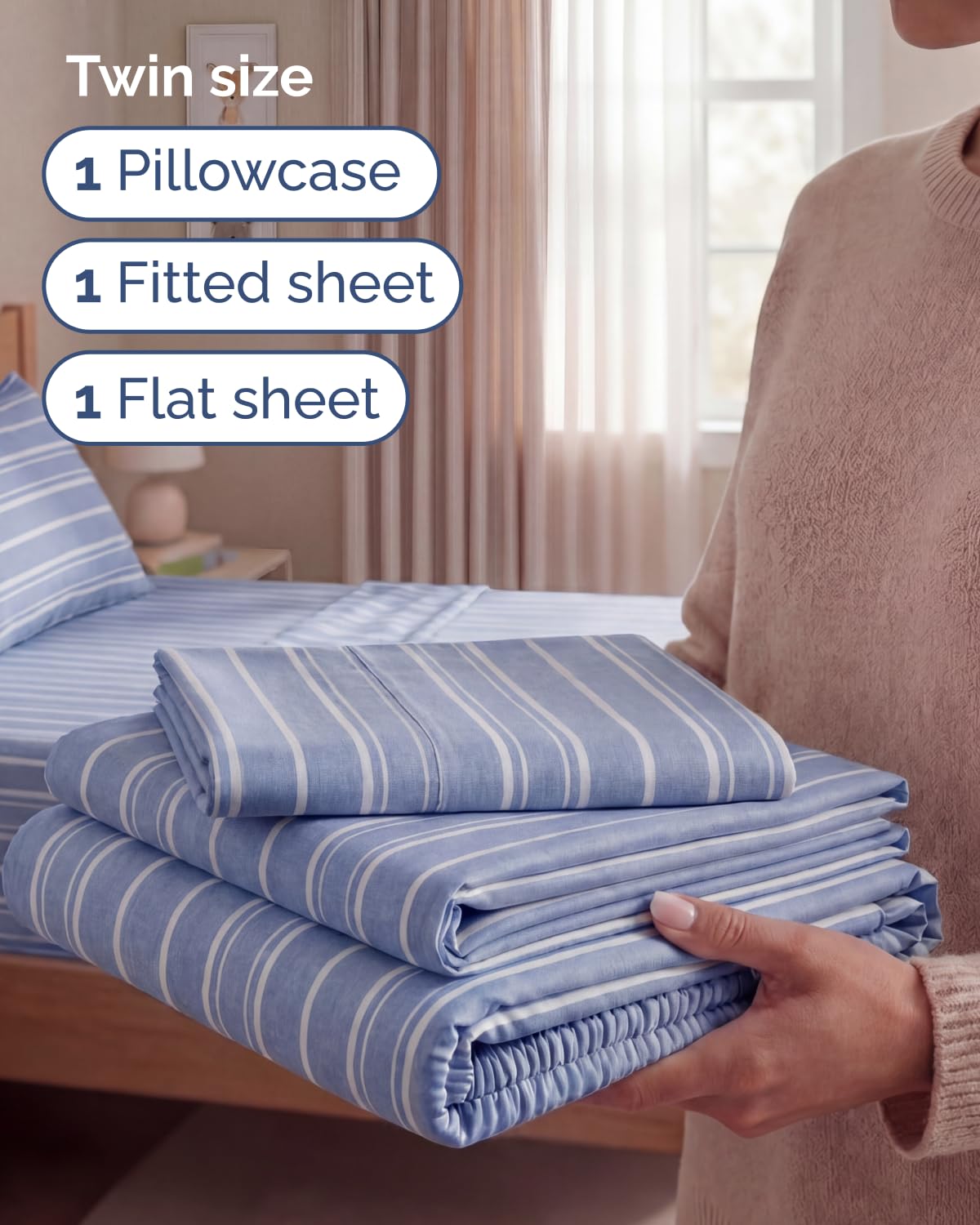 CGK Unlimited deep-pocket fitted sheet secures mattresses up to 16 inches