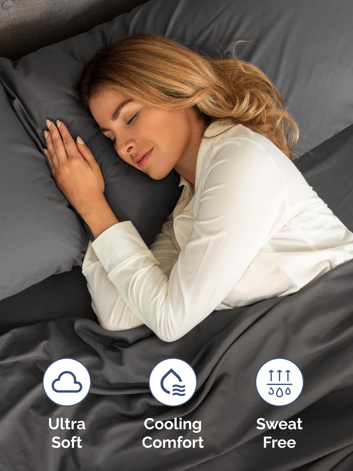 CGK Unlimited deep-pocket king sheet fits 18–24 inch mattresses.