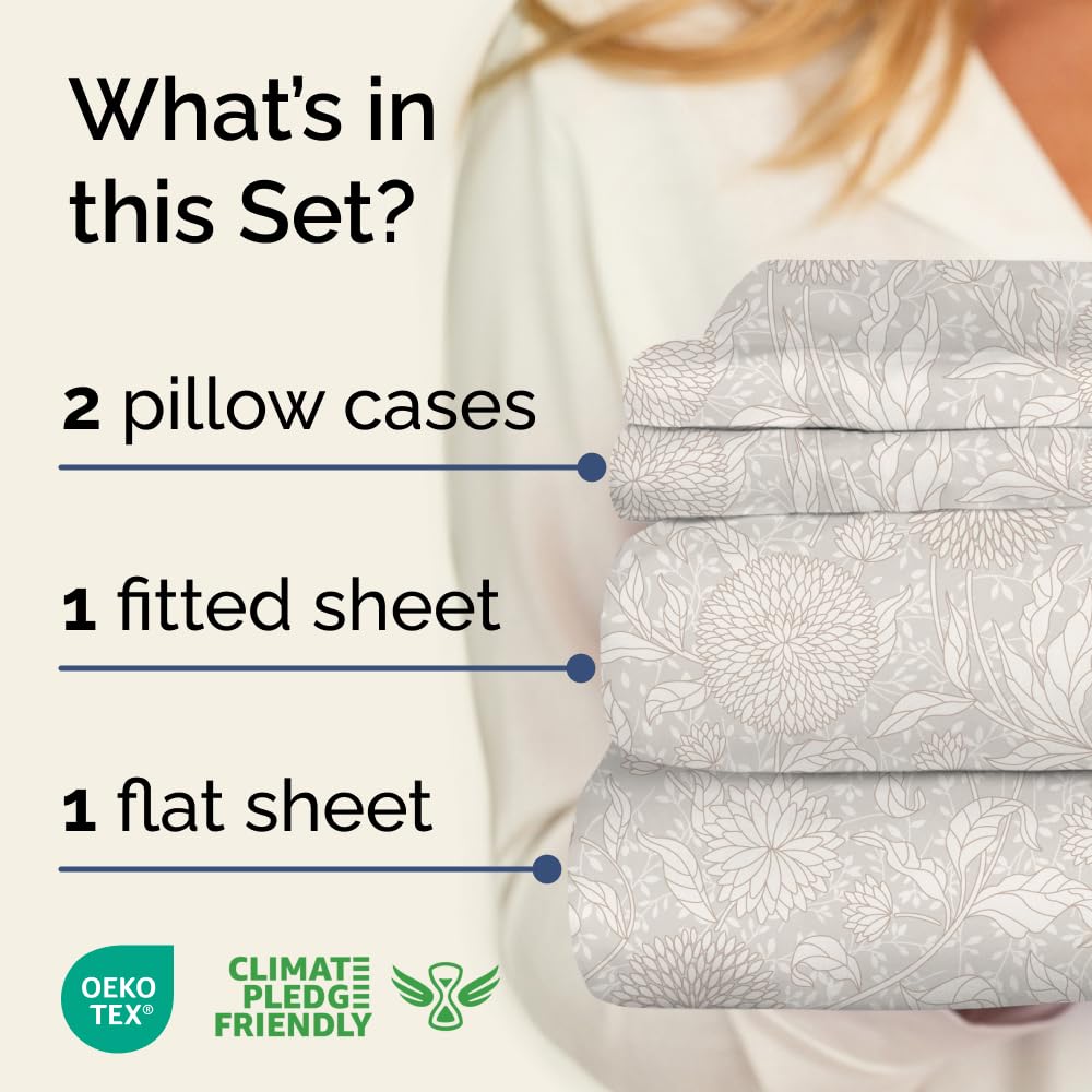 CGK Unlimited deep-pocket king sheets keep the fit secure on tall mattresses.