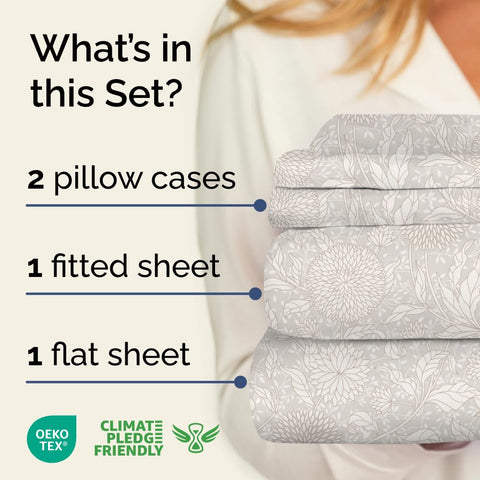 CGK Unlimited deep-pocket king sheets keep the fit secure on tall mattresses.