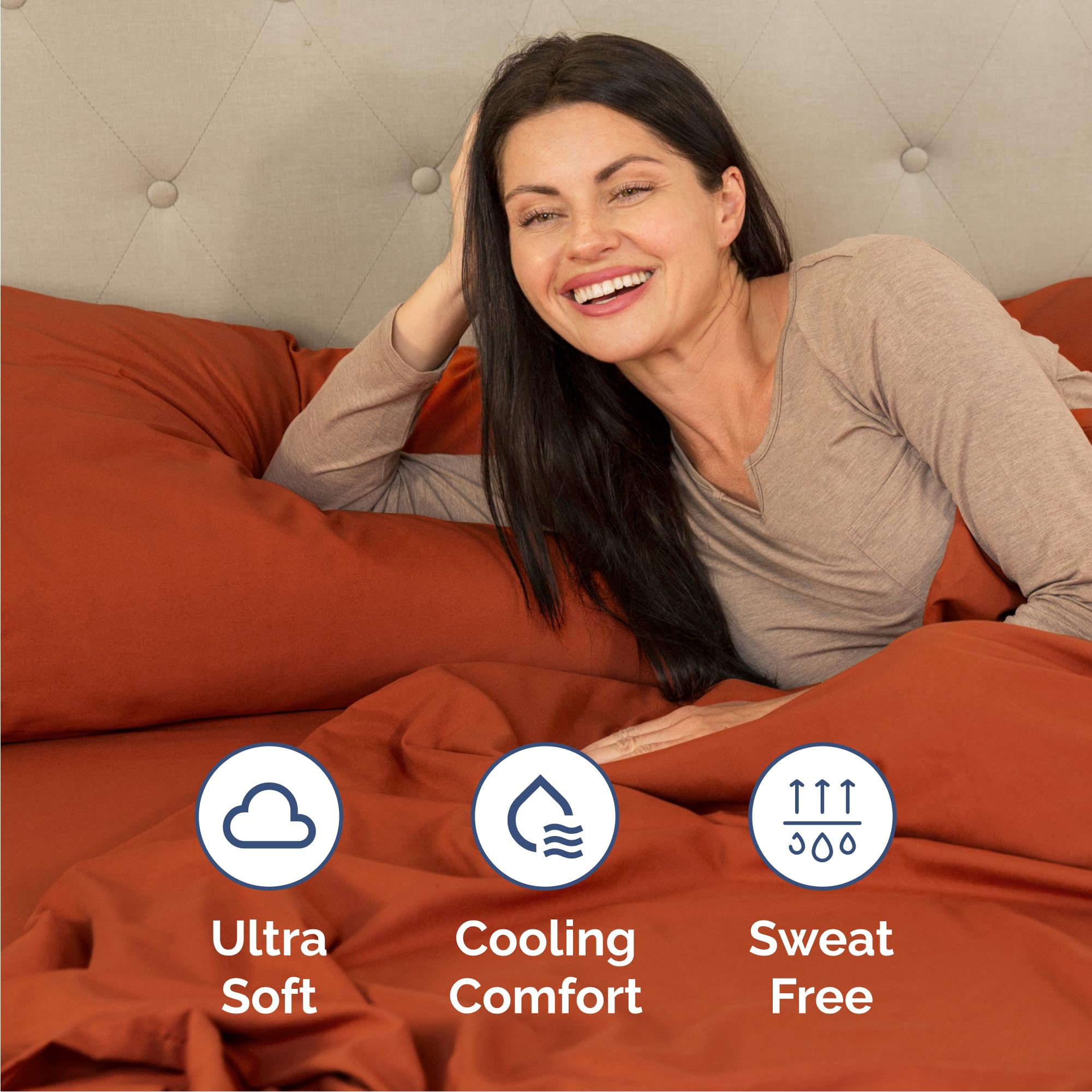 CGK Unlimited deep-pocket fit close-up proving compatibility with up to 16-inch mattresses.