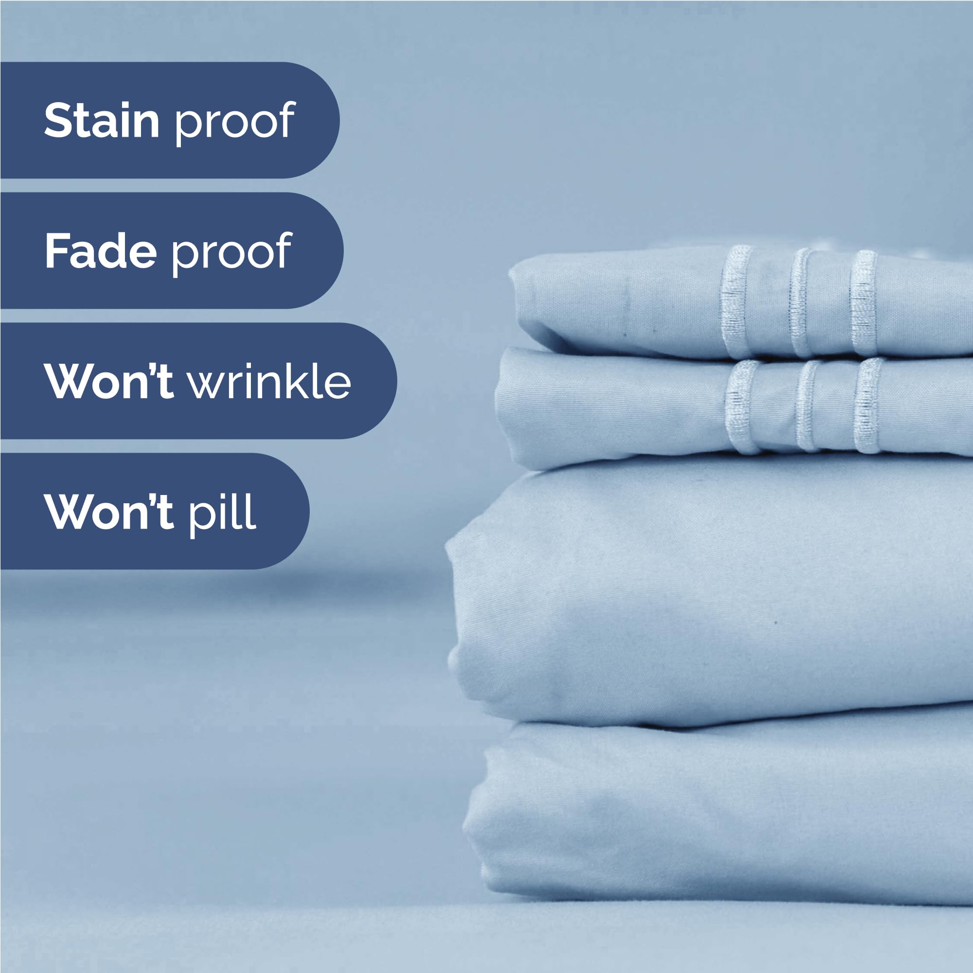 CGK Unlimited deep pockets ensure secure fit on thick mattresses