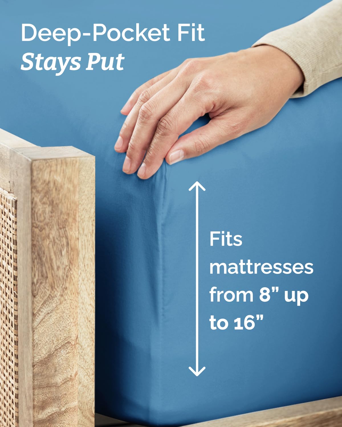 CGK Unlimited 20x30 pillowcase adds silky comfort to the set.