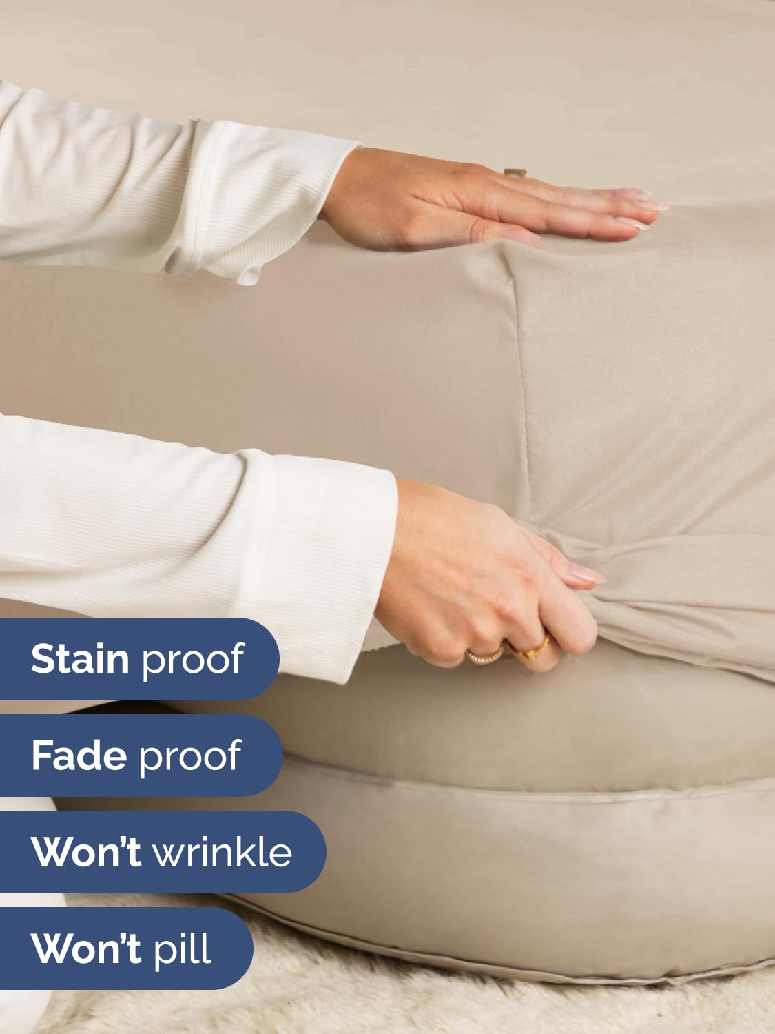 CGK Unlimited double-brushed fabric king sheet feels ultra-soft and durable.