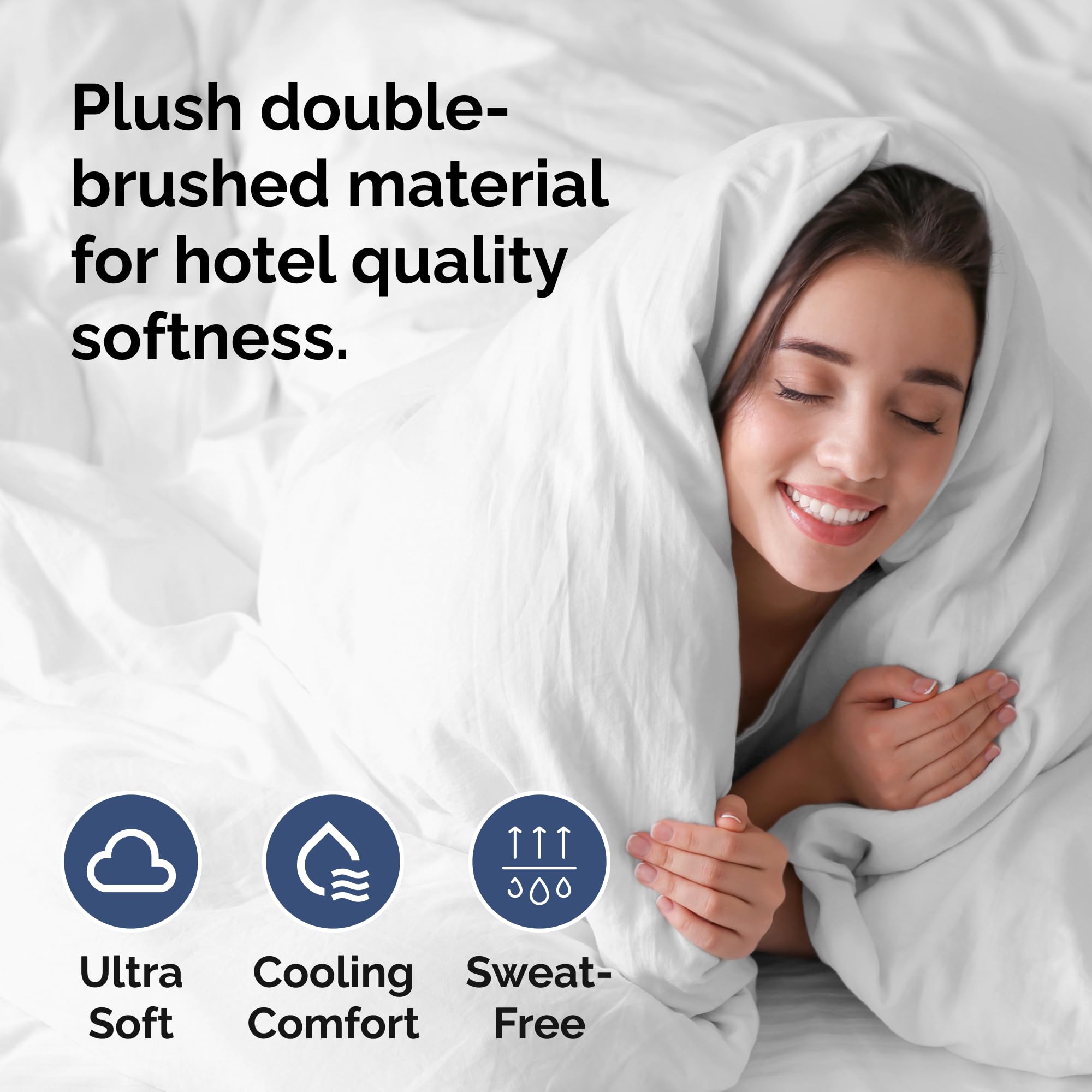 CGK Unlimited duvet cover full size with zipper closure and eight ties for secure fit