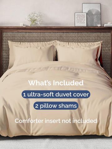 CGK Unlimited pillow shams in cream color add hotel-style comfort and coordinated look