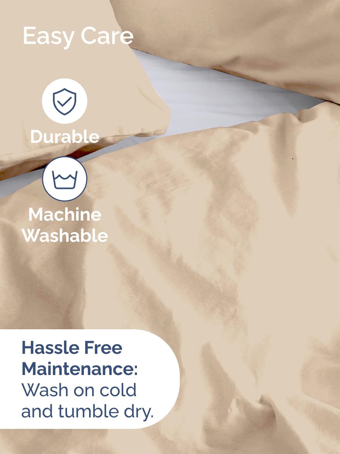 CGK Unlimited duvet cover queen cream ties prevent shifting for a neat bed all night