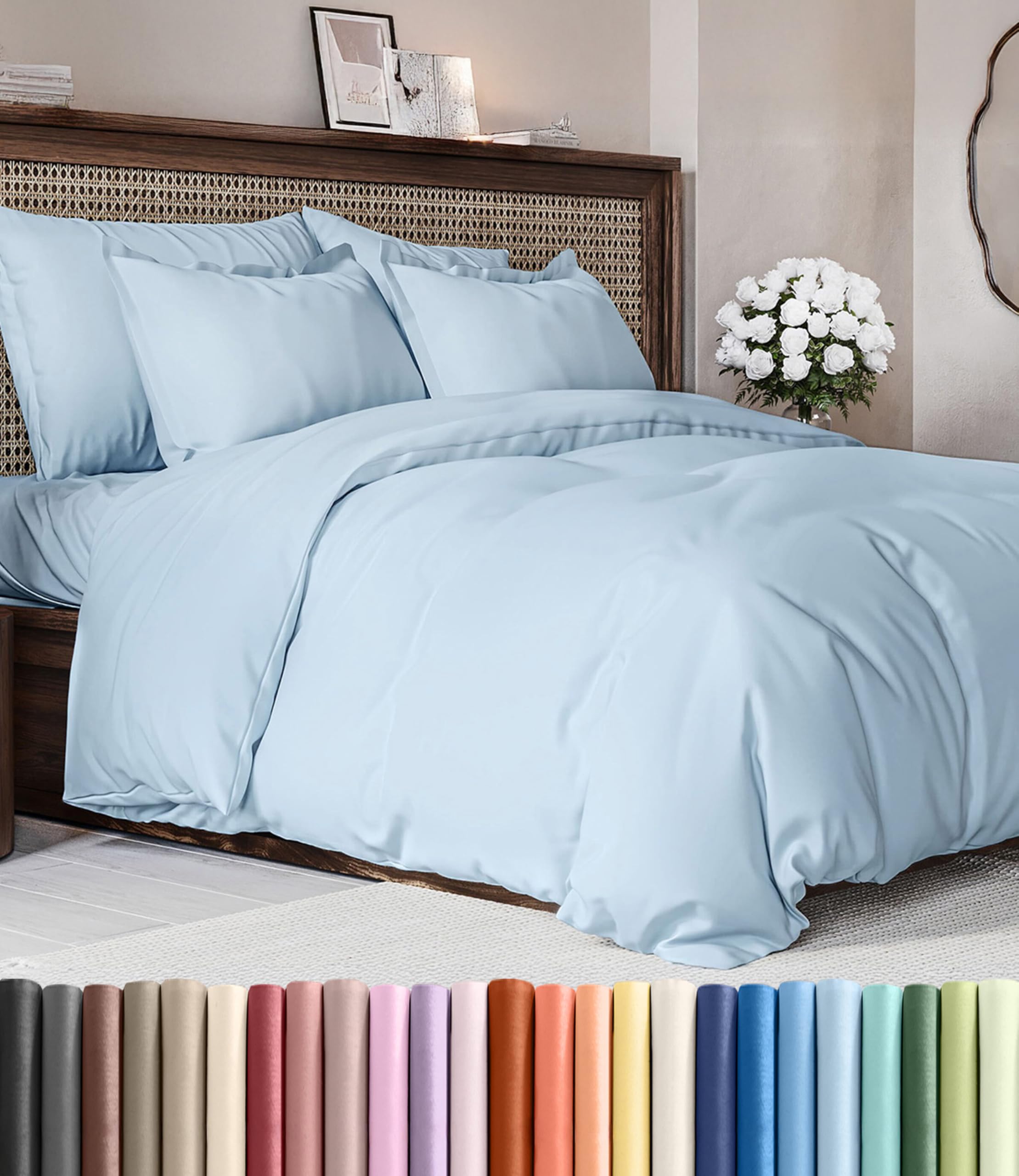 CGK Unlimited duvet cover queen soft texture offers luxurious comfort for restful nights.