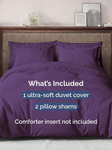 CGK Unlimited duvet cover queen two pillow shams highlight luxury