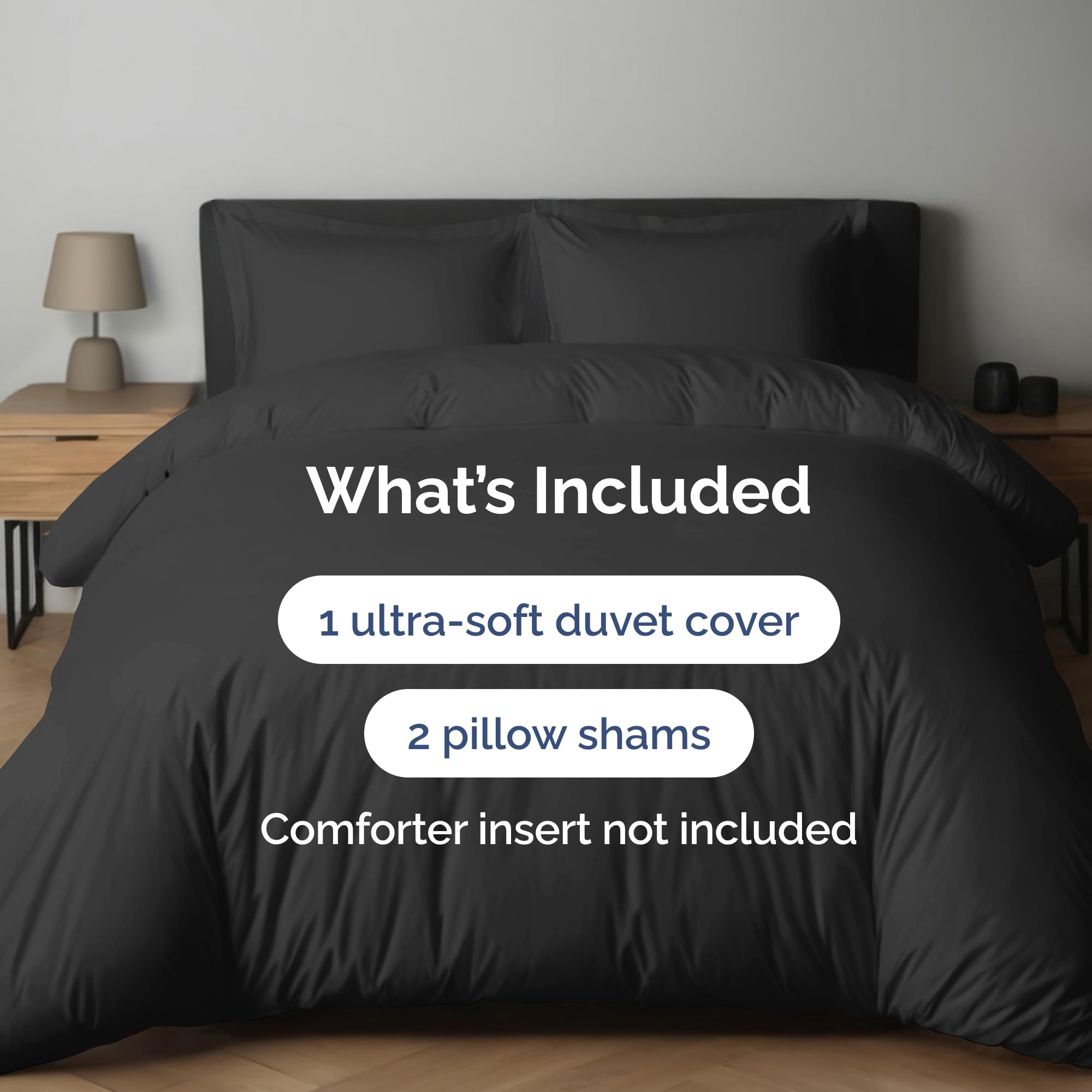 CGK Unlimited duvet cover featuring zipper closure and ties for secure fit