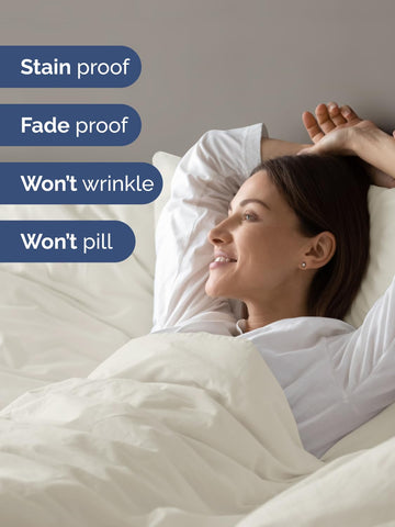 CGK Unlimited duvet set has eight ties for snug, secure fit