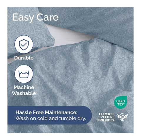 CGK Unlimited easy-care, hotel-quality duvet cover and shams.