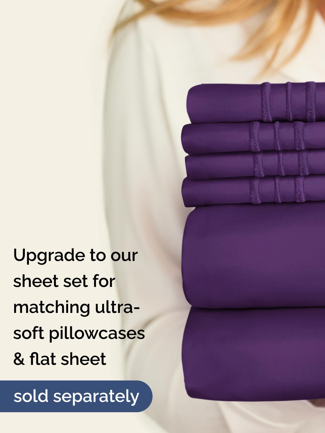 CGK Unlimited easy-care king sheet designed for deep mattresses and toppers.