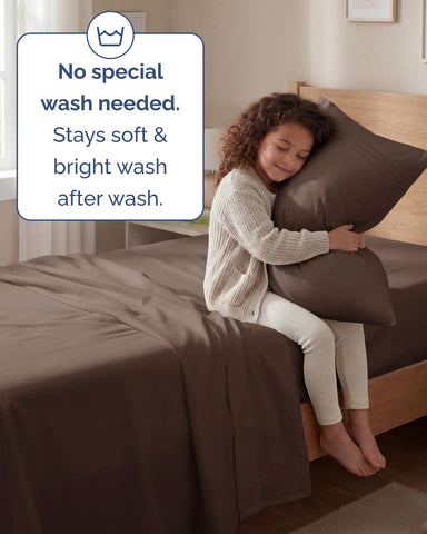 CGK Unlimited easy-fit elastic closeup shows snug mattress grip for deeper pockets.