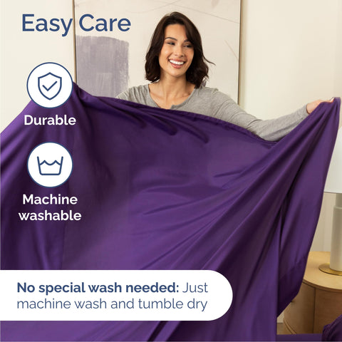 CGK Unlimited easy-fit wrinkle-free design simplifies bed making