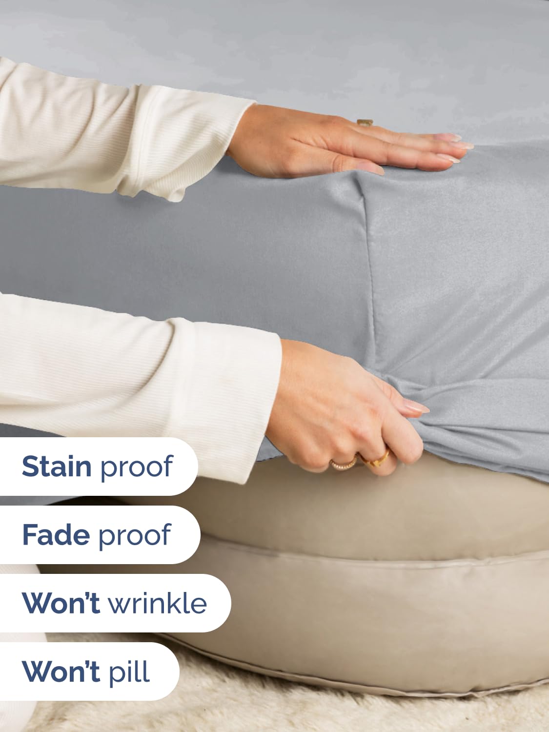CGK Unlimited elastic around edges provides secure all-around fit.
